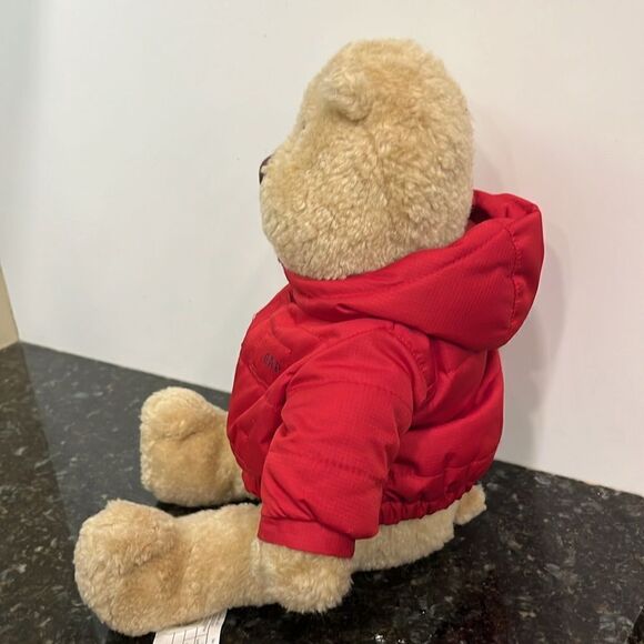 2004 GAP PLUSH BEAR WITH RED PUFFER JACKET. Size 15” - Picture 7 of 11